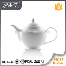 Hot sale high quality porcelain tea pot with handle